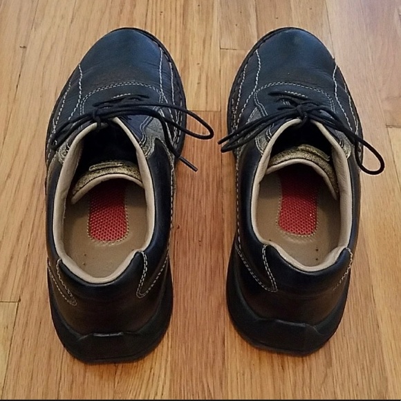 Clarks vintage two-tone black leather shoes - Picture 3 of 3